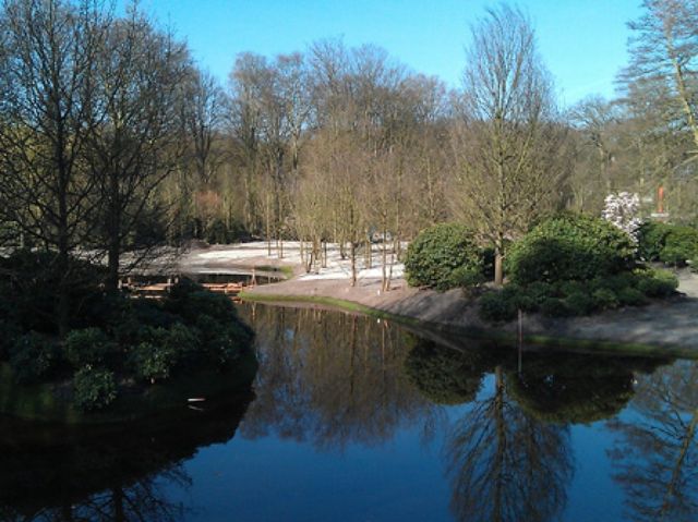 Waterwerken in natuurpark, beheerd door Aannemersbedrijf G van der Holst en Zn.