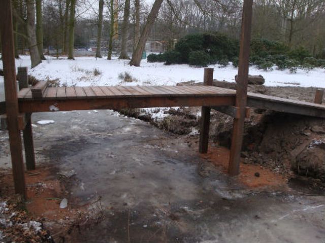 Waterwerken in natuurpark, beheerd door Aannemersbedrijf G van der Holst en Zn.