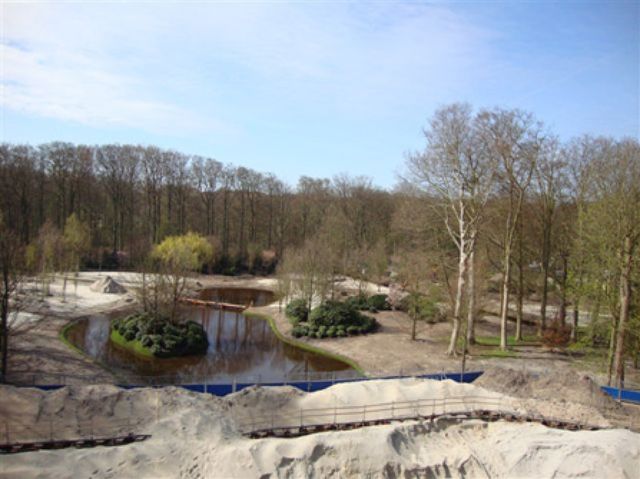 Waterwerken in natuurpark, beheerd door Aannemersbedrijf G van der Holst en Zn.