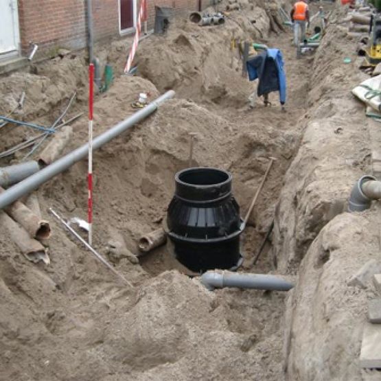 Rioolwerkzaamheden in Den Haag